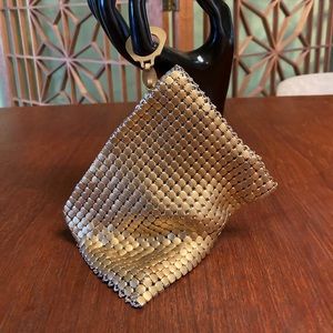 Vintage Mesh Dot Change purse Gold
